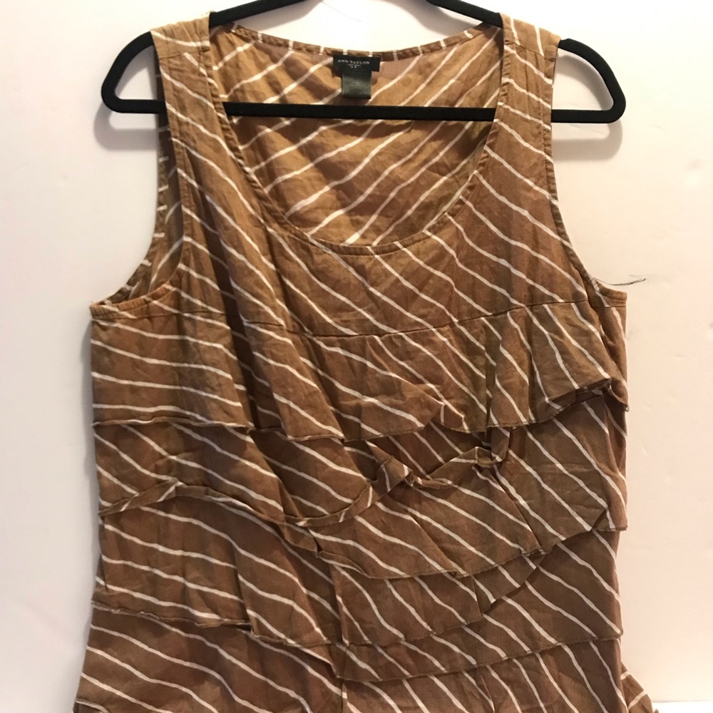 COPY - Ann Taylor White Pinstripes shirt
